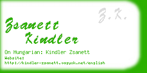 zsanett kindler business card